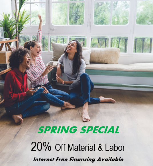 Women playing games on floor - Spring Special of 20% off material and labor. Interest Free Financing is Available